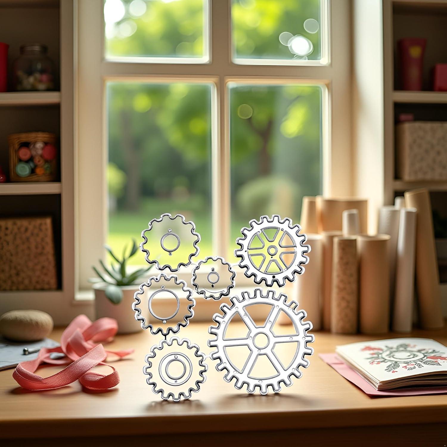 Troqueles de Corte Steampunk Fansoftiks para Scrapbooking