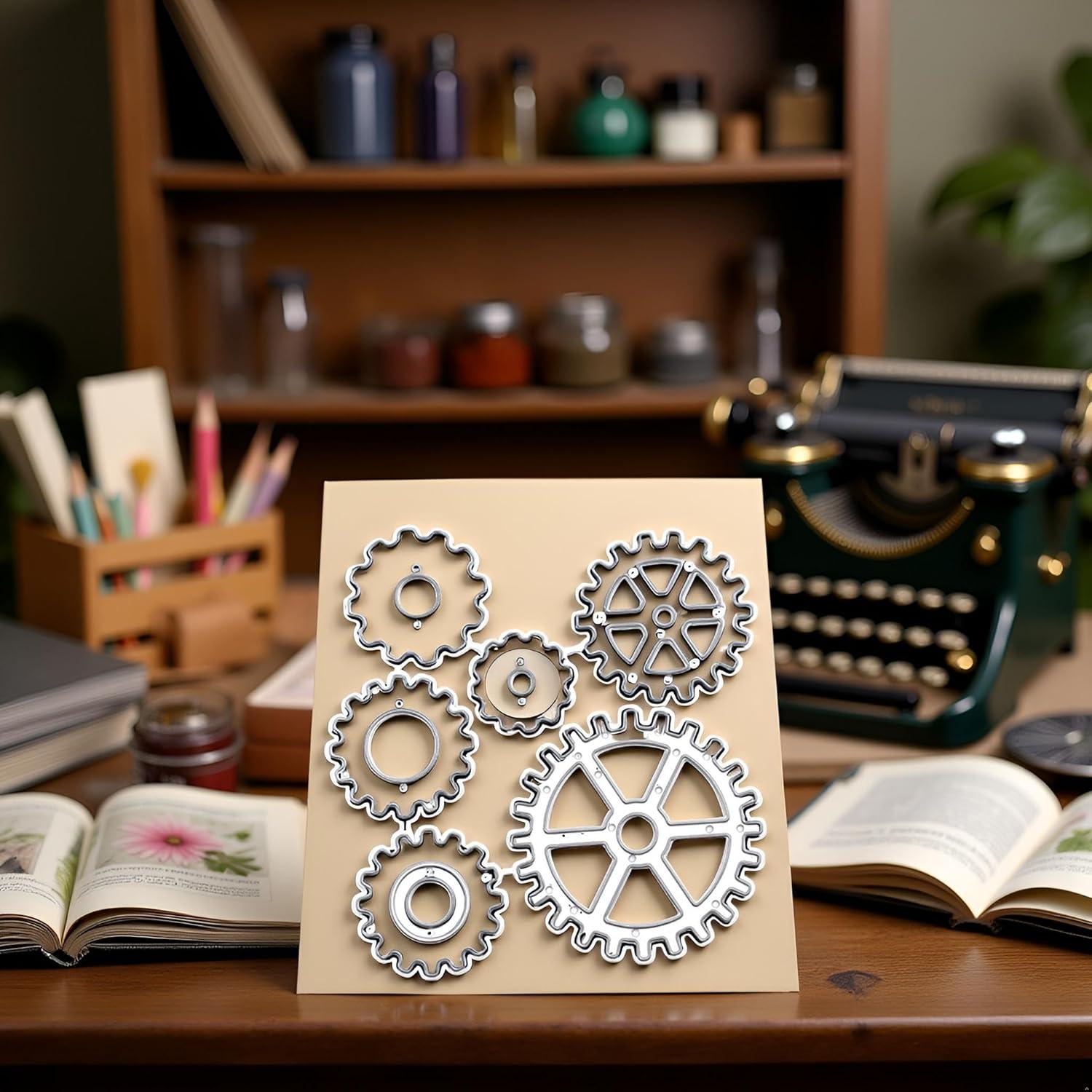 Troqueles de Corte Steampunk Fansoftiks para Scrapbooking