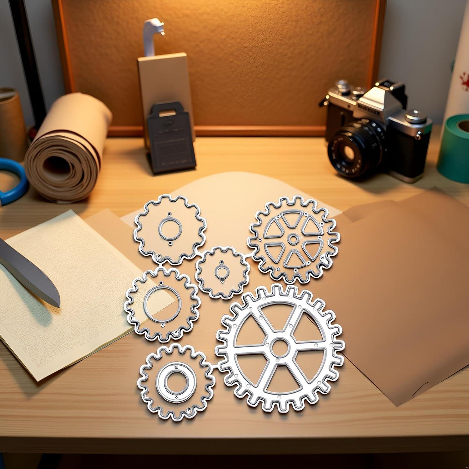 Troqueles de Corte Steampunk Fansoftiks para Scrapbooking