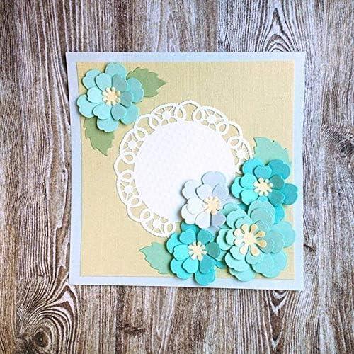 Troqueles de Flores y Hojas Hying para Scrapbooking 15x7cm