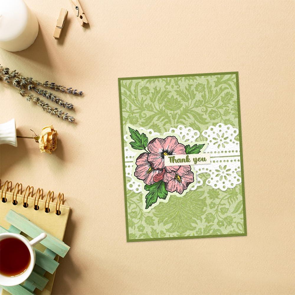 Troqueles de Bordes de Encaje ALIBBON 12 Pcs para Manualidades