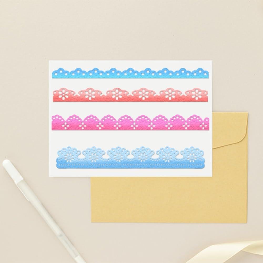 Troqueles de Bordes de Encaje ALIBBON 12 Pcs para Manualidades