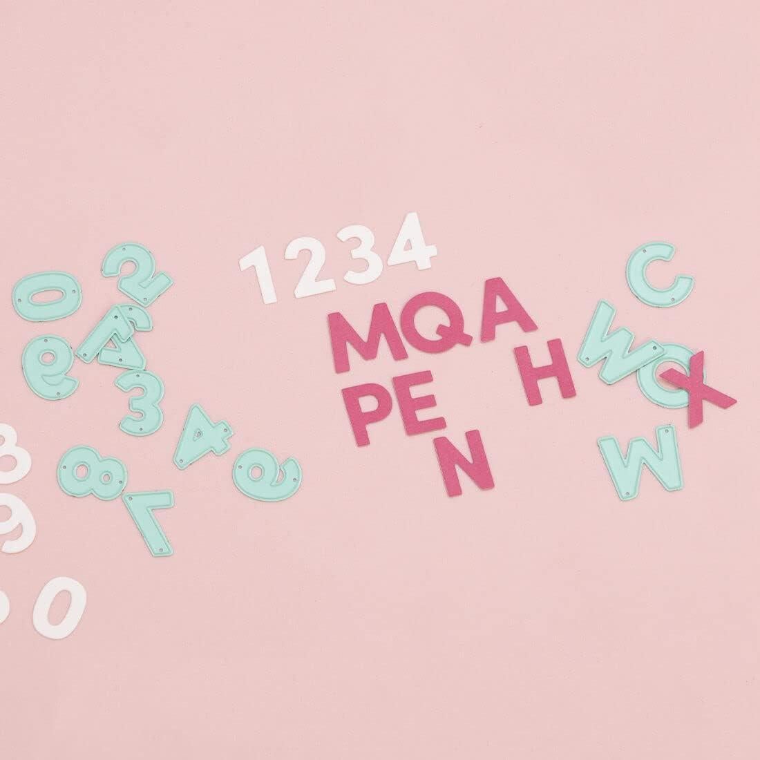 Set de 10 Troqueles Números Craftelier 2 cm para Scrapbooking