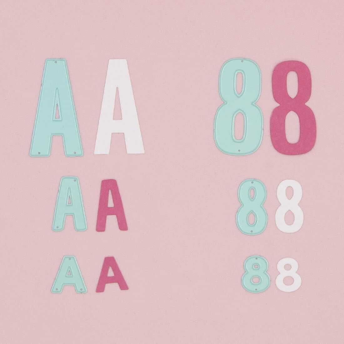 Set de 10 Troqueles Números Craftelier 2 cm para Scrapbooking