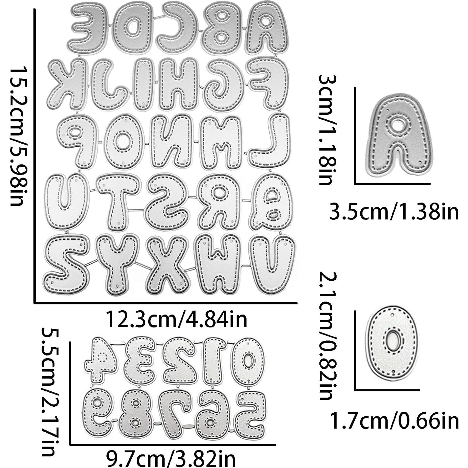 Set de 36 Troqueles de Corte Metálicos para Scrapbooking