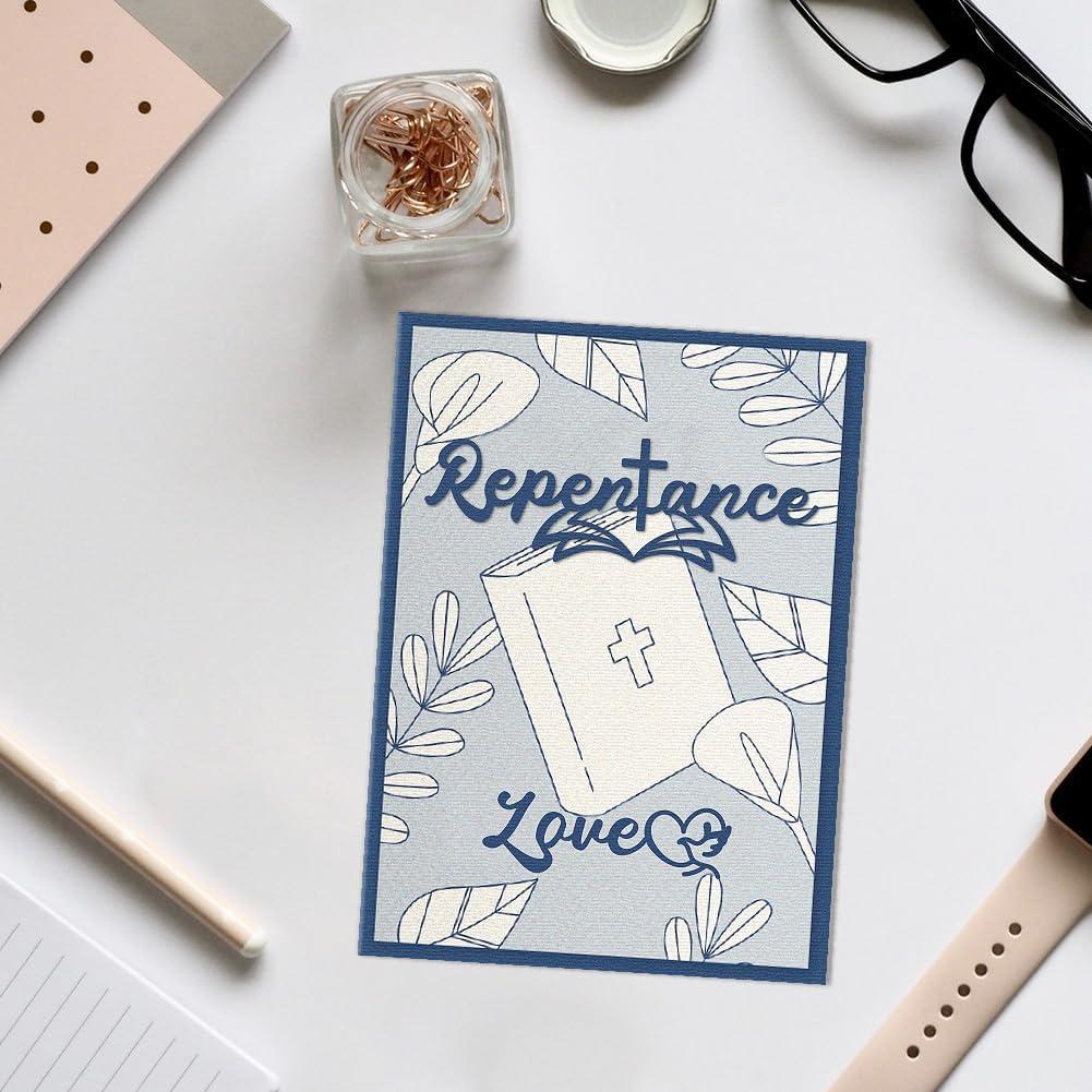 Troqueles de Corte Cruz Bíblica DELORIGIN 110x145mm para Scrapbooking