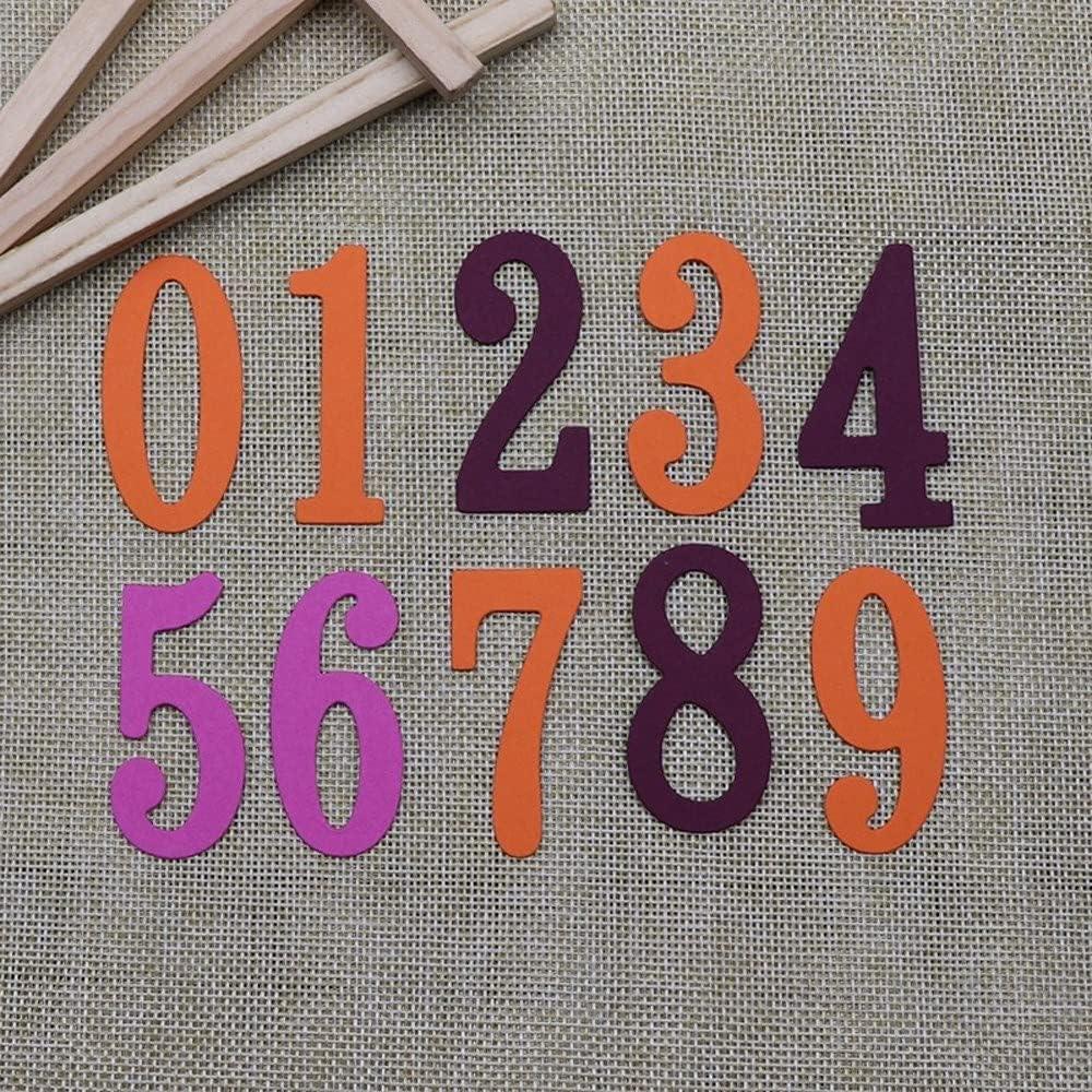 Troqueles de Metal para Scrapbooking AHOMASH Números 0-9 5 cm