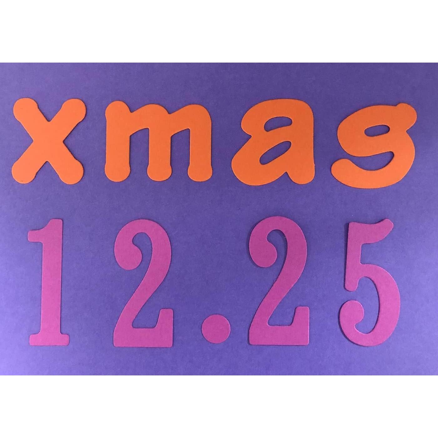 Troqueles de Metal para Scrapbooking AHOMASH Números 0-9 5 cm