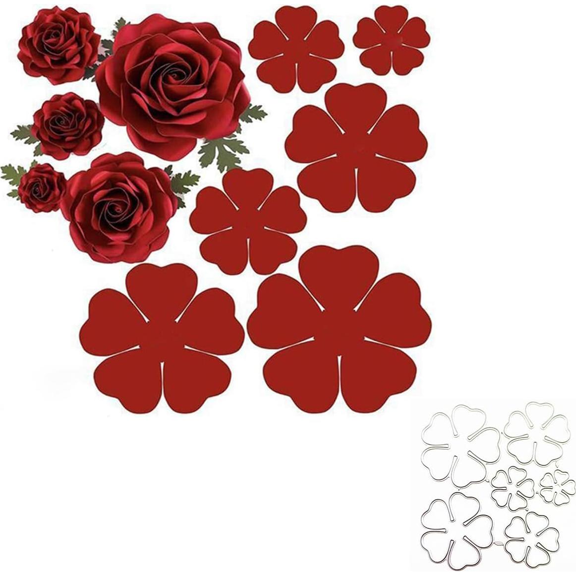 Troqueles de Scrapbooking en Forma de Flor Kashoer - Metal