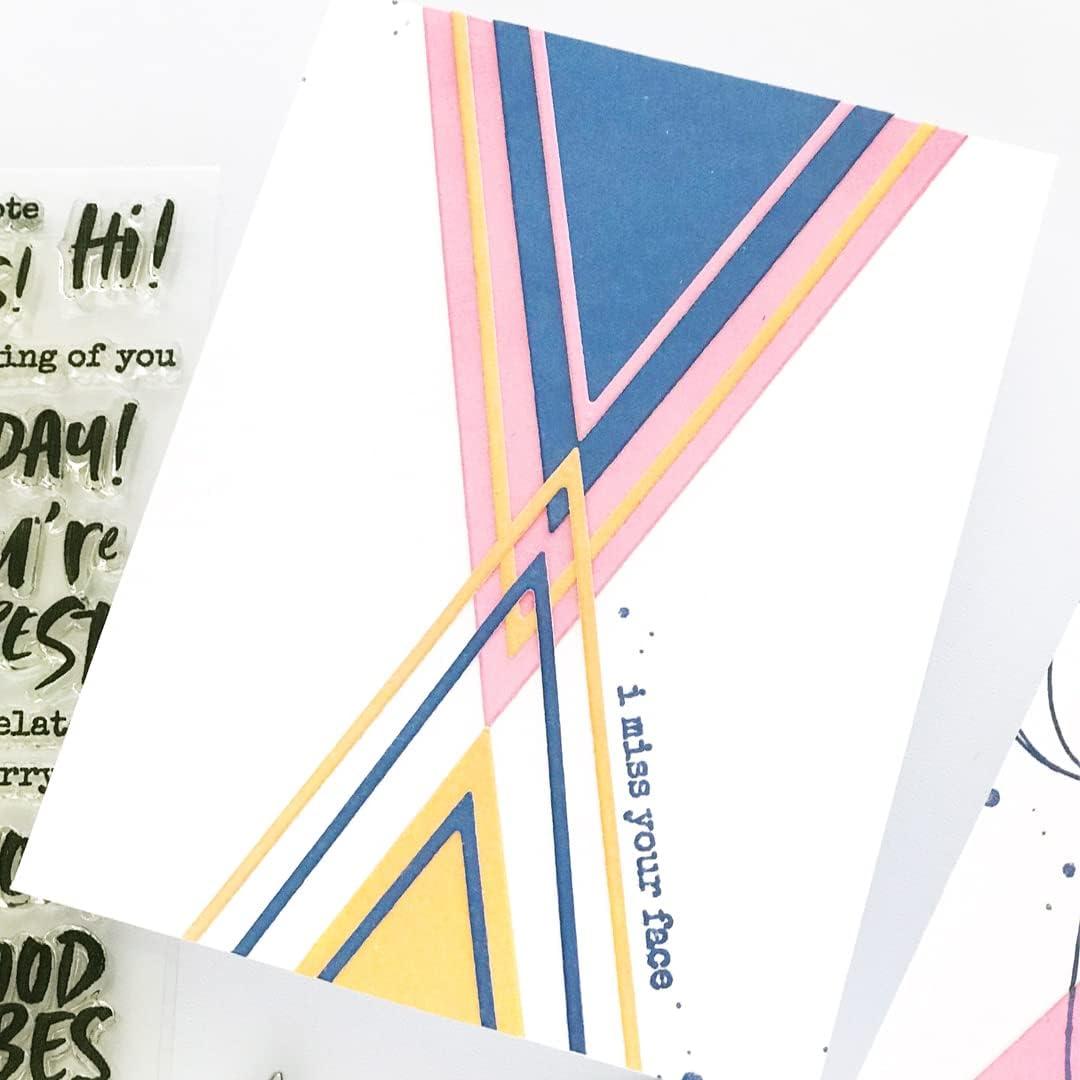 Conjunto de Troqueles de Triángulos Esenciales Ellen Hutson - 15 Piezas