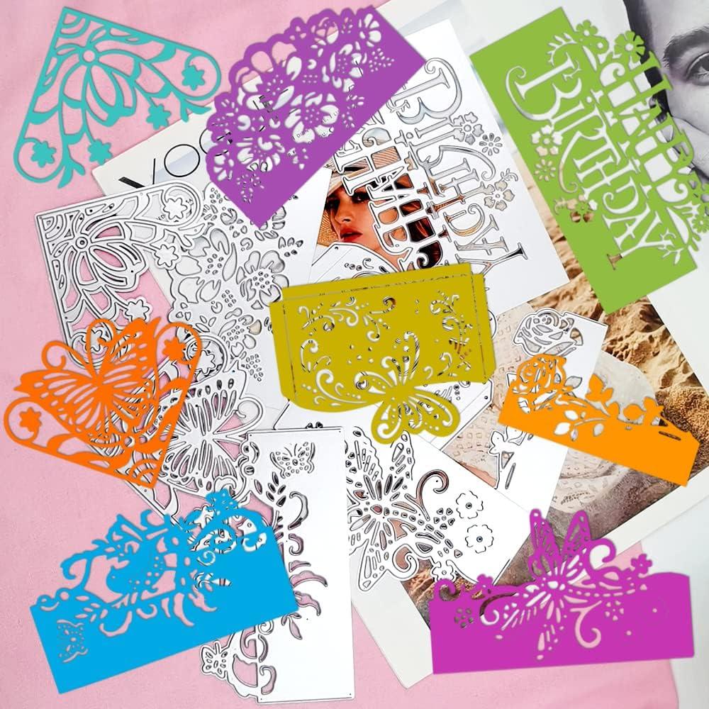 8 Troqueles de Corte AFUNTA para Tarjetas de Cumpleaños DIY