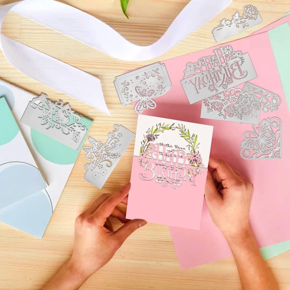 8 Troqueles de Corte AFUNTA para Tarjetas de Cumpleaños DIY