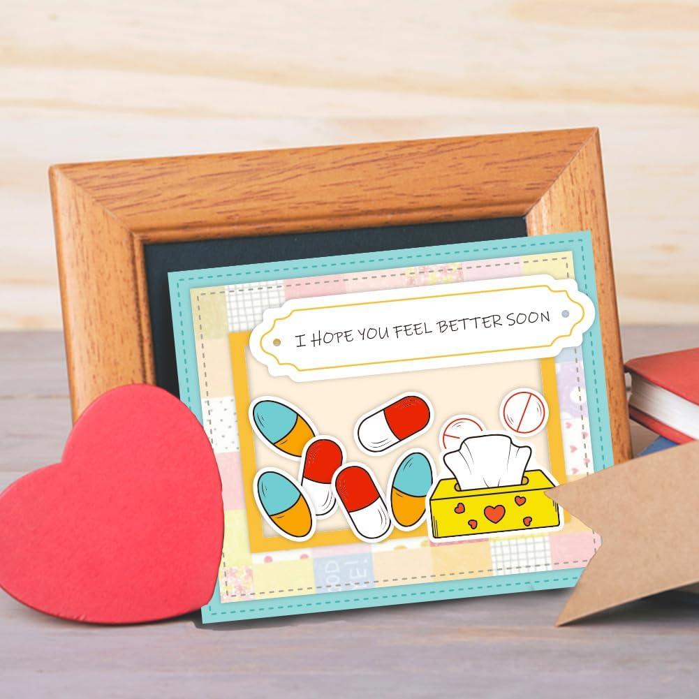 Conjunto de Sellos y Troqueles ORIGACH para Tarjetas de Mejorate