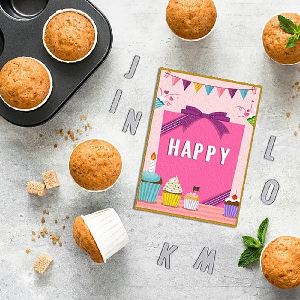 Troqueles de Corte Letras Mayúsculas Hying CD-Alfabeto Oro