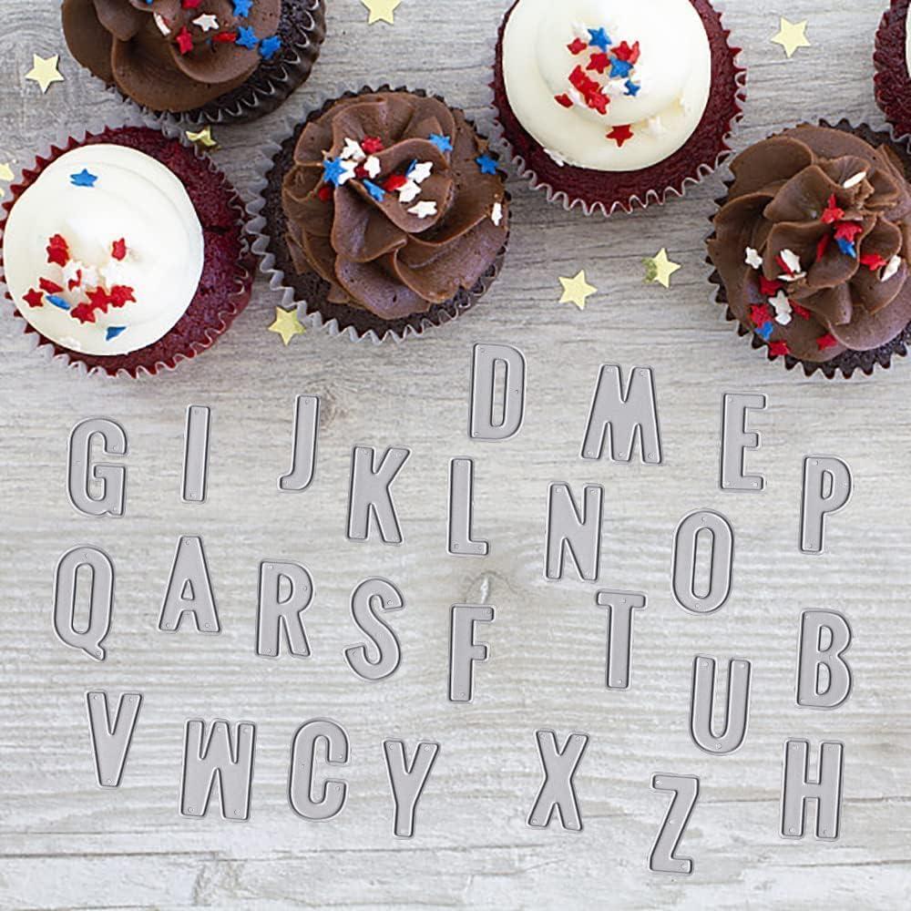 Troqueles de Corte Letras Mayúsculas Hying CD-Alfabeto Oro