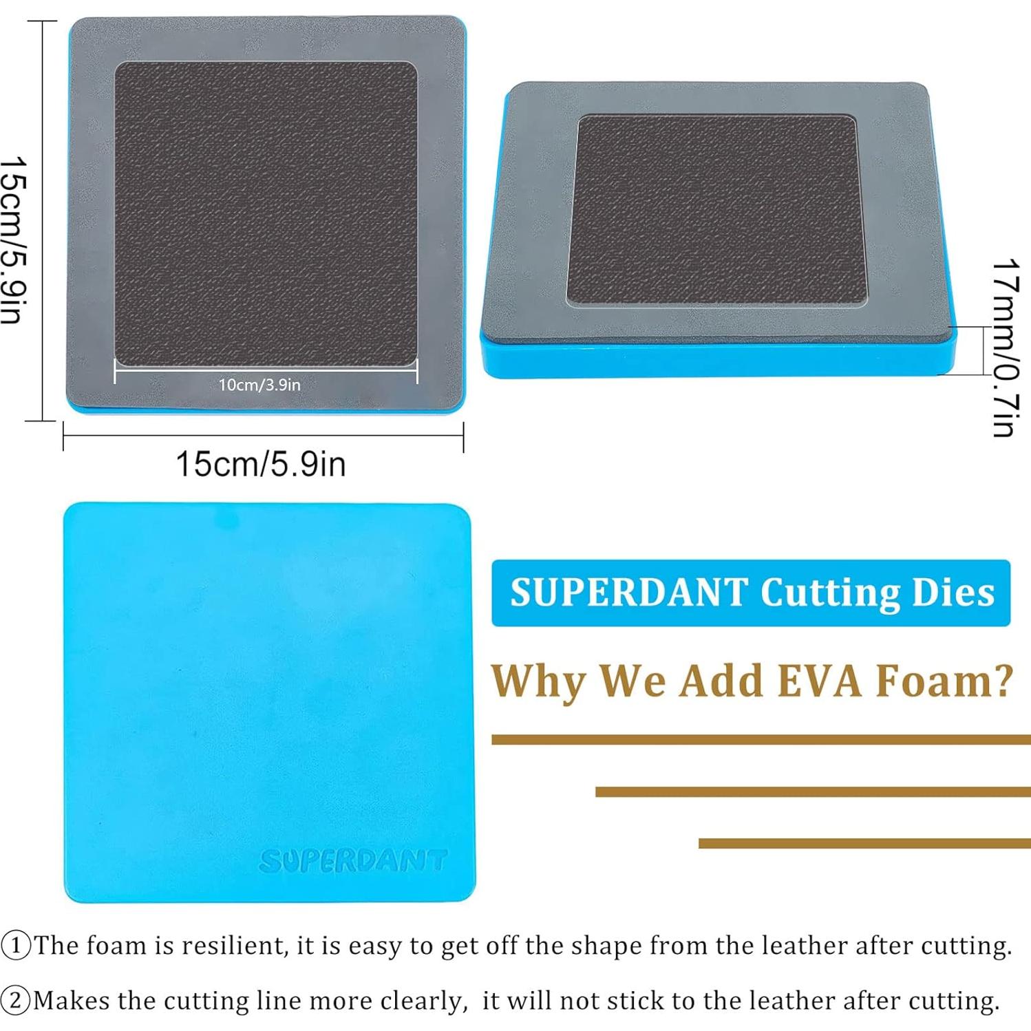 Cortadores de Cuero SUPERDANT para DIY - Cuadrados 15x15cm