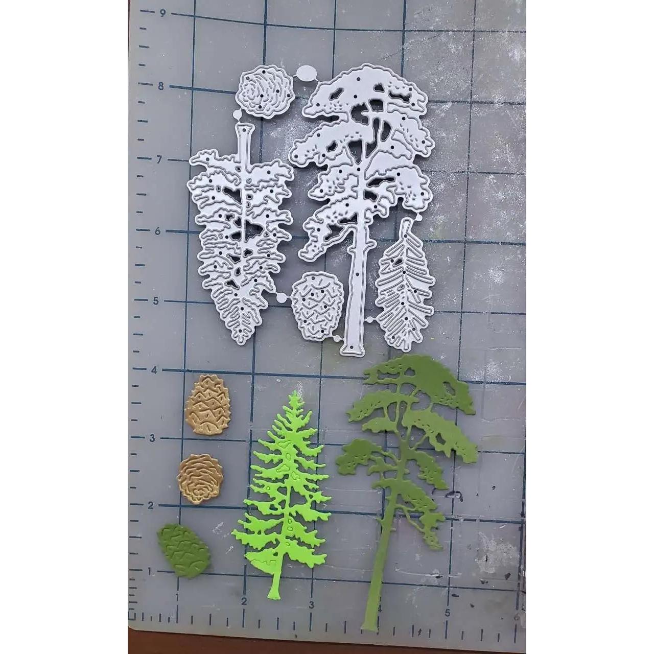 Troquel de Metal Lapoo para Scrapbooking - Árboles de Pino 9.14x10.41cm