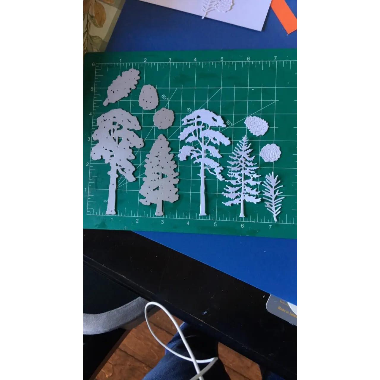 Troquel de Metal Lapoo para Scrapbooking - Árboles de Pino 9.14x10.41cm