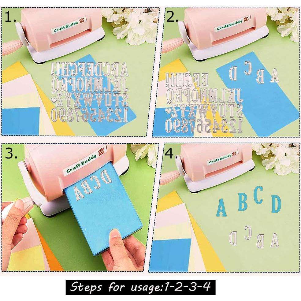 Troquel de Corte de Metal KVMDVSY 26 Letras y 10 Números DIY