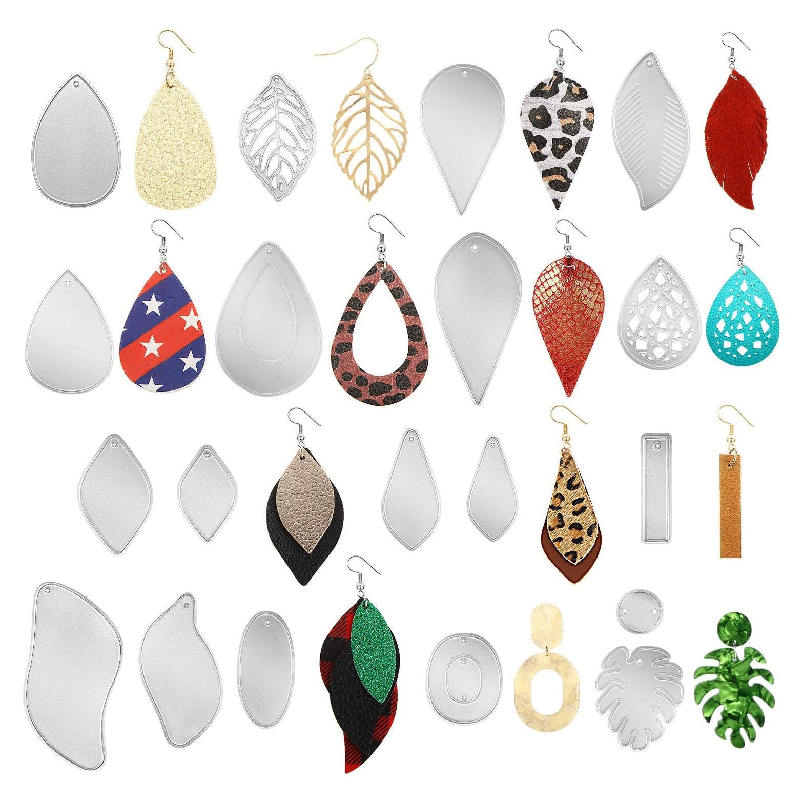 19 Troqueles de Metal para Pendientes Boao - DIY Cuero y Papel