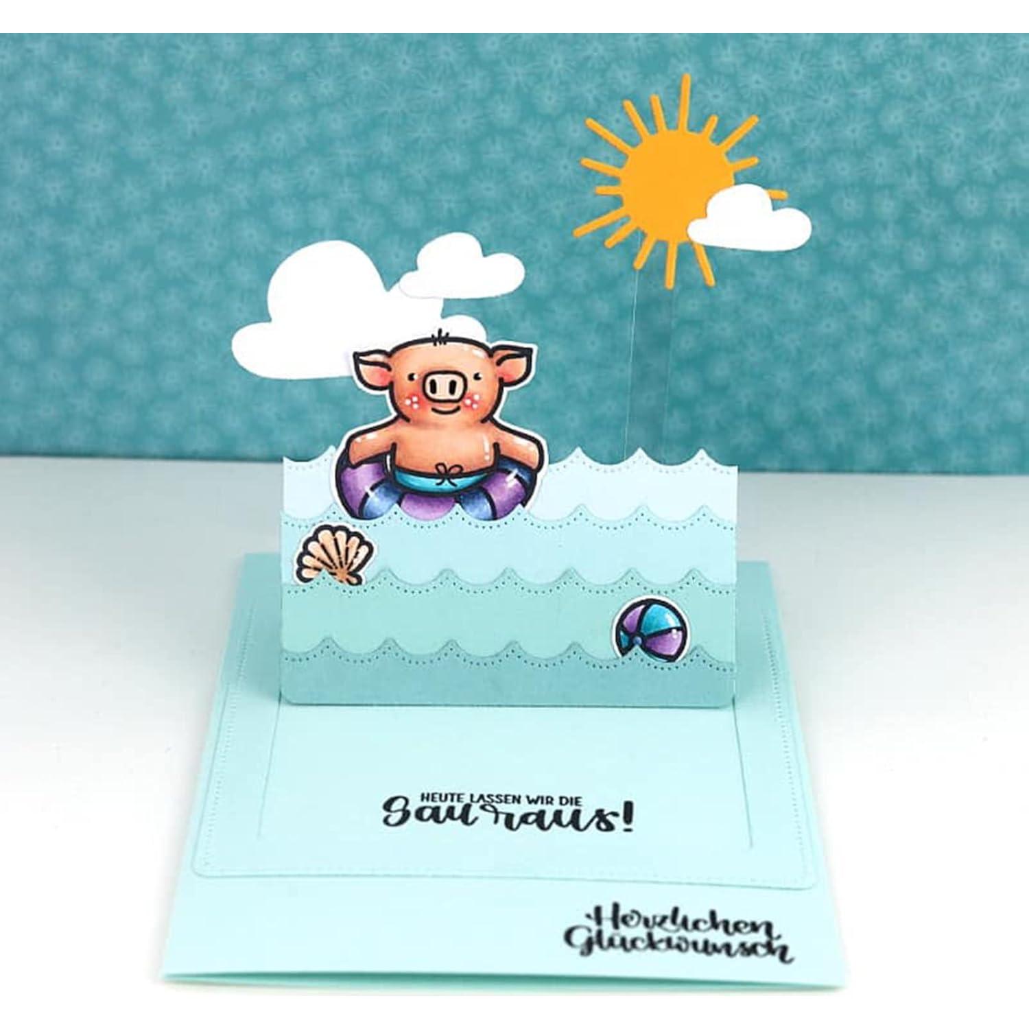 Troquel de Corte de Metal Hina 30x10 cm para Scrapbooking