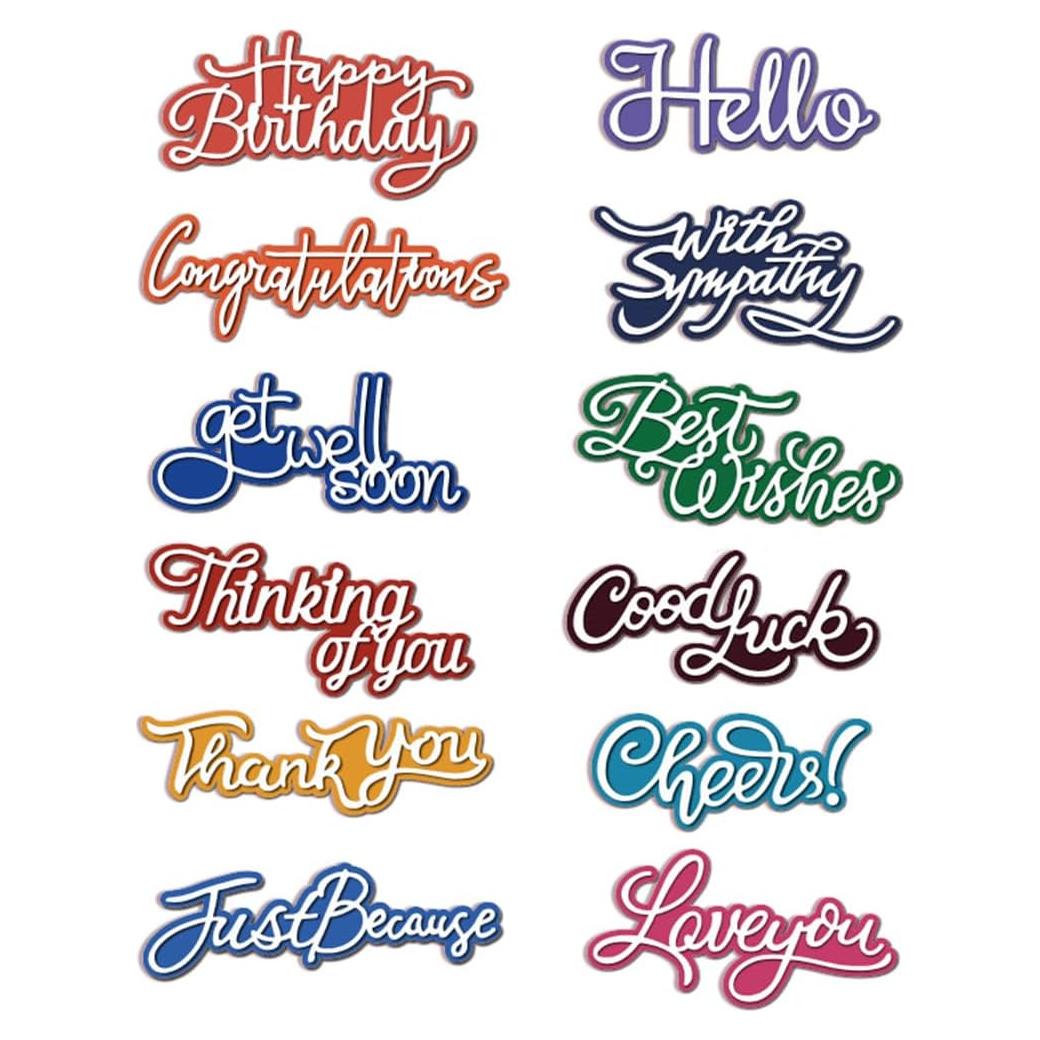 Cortes de Metal para Scrapbooking MAYJOYDIY - Palabras de Bendición