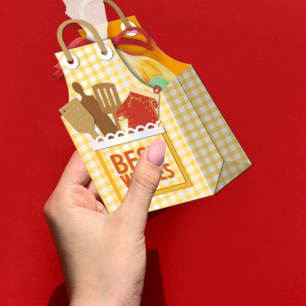 Troquel 3D GLOBLELAND Bolsa de Aperitivos del Delantal DIY