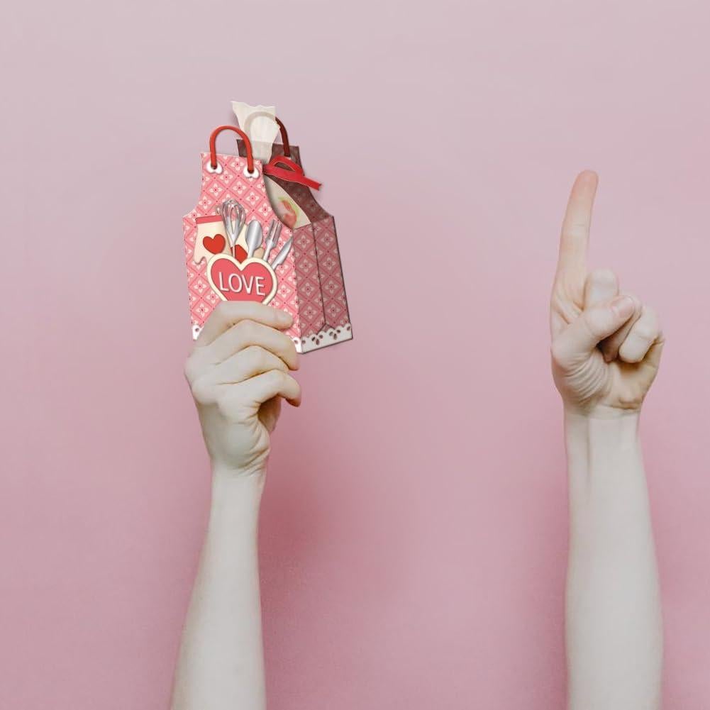 Troquel 3D GLOBLELAND Bolsa de Aperitivos del Delantal DIY