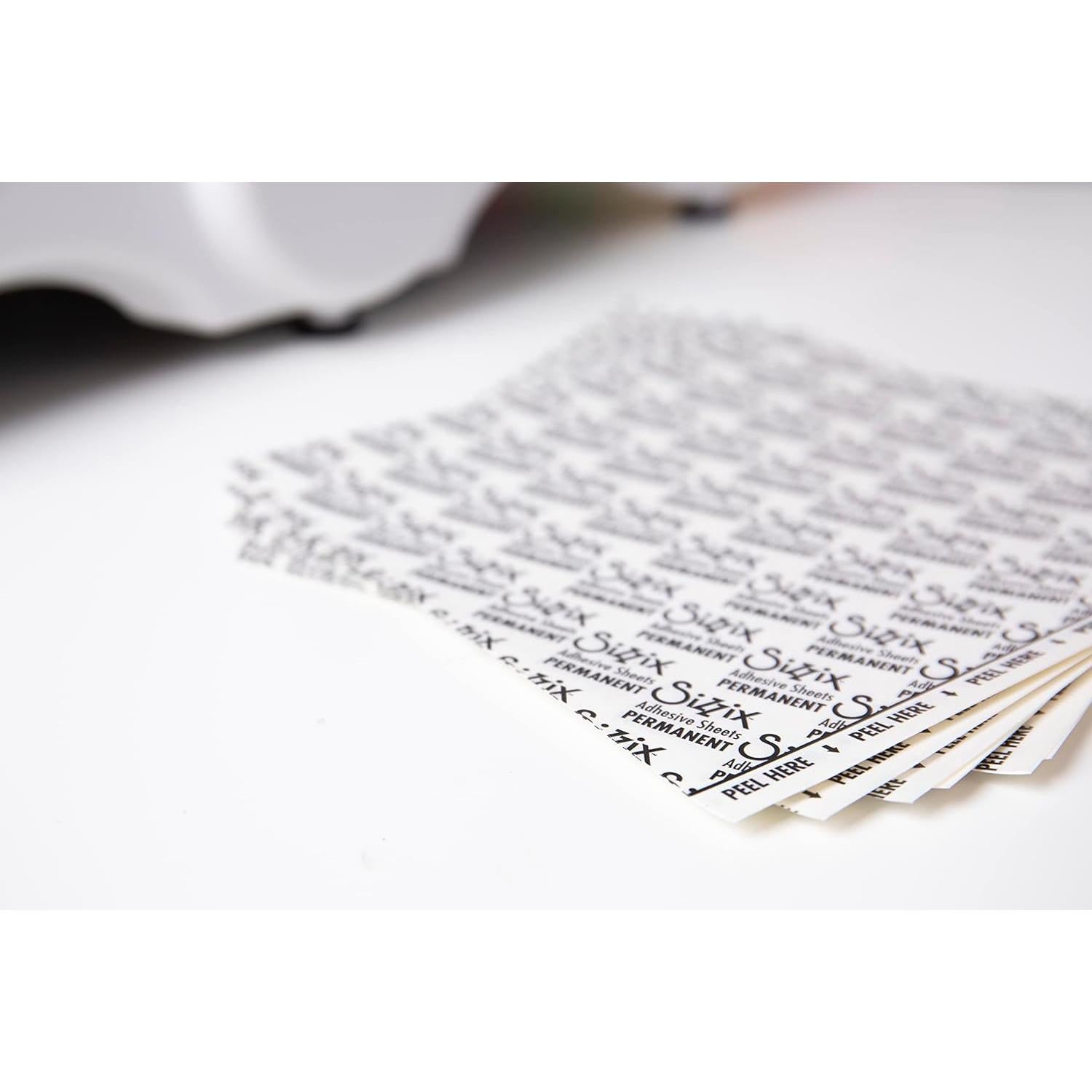 Hojas Adhesivas Sizzix 15x15 cm - 10 Unidades Sin Residuo