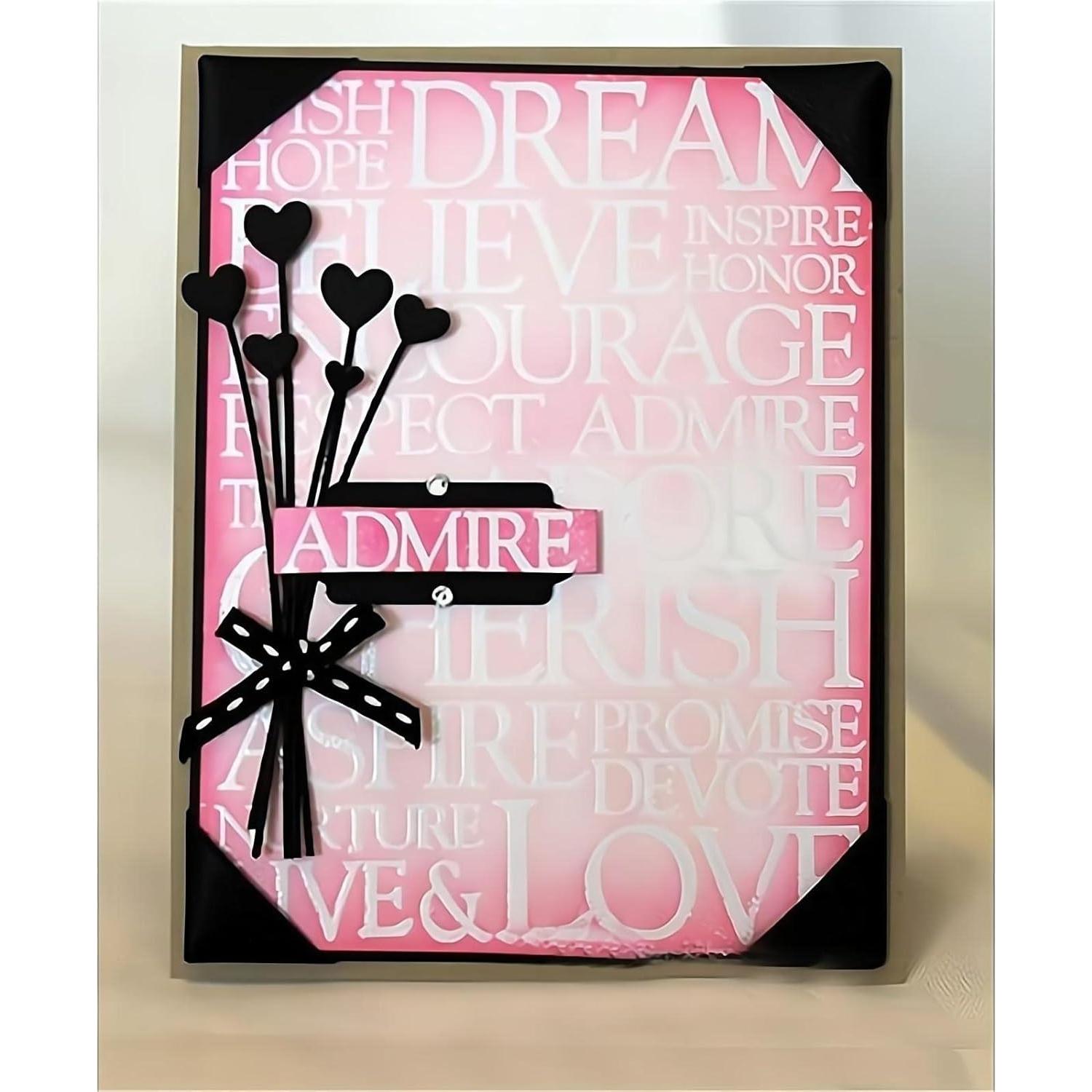 Troquel de Metal Corazón CYFUN para Scrapbooking 30.48cm