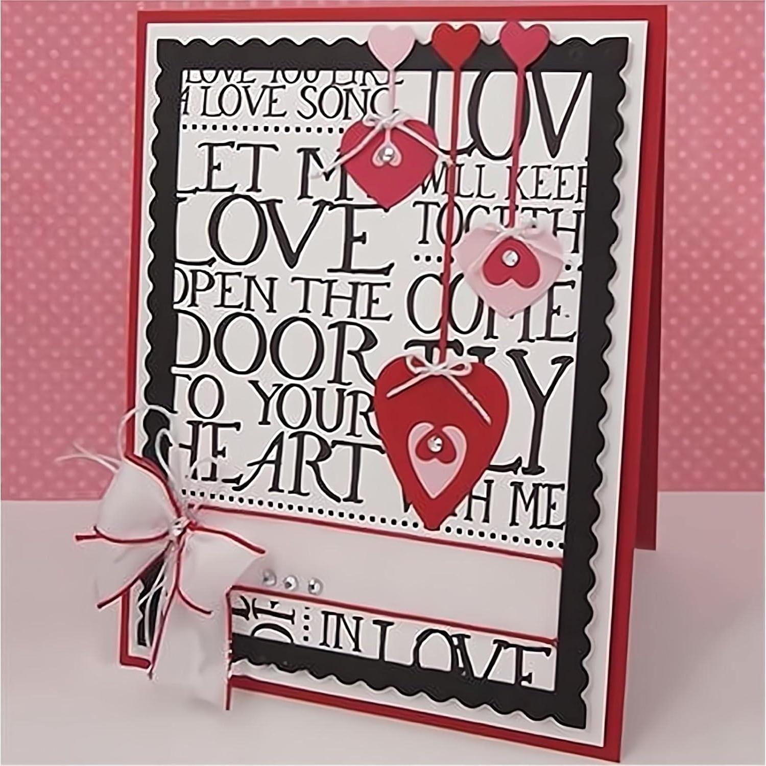 Troquel de Metal Corazón CYFUN para Scrapbooking 30.48cm