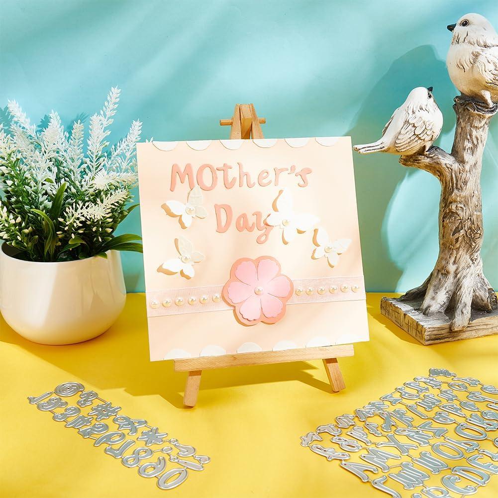 Troqueles de Letras y Números INFUNLY 71pcs para Scrapbooking