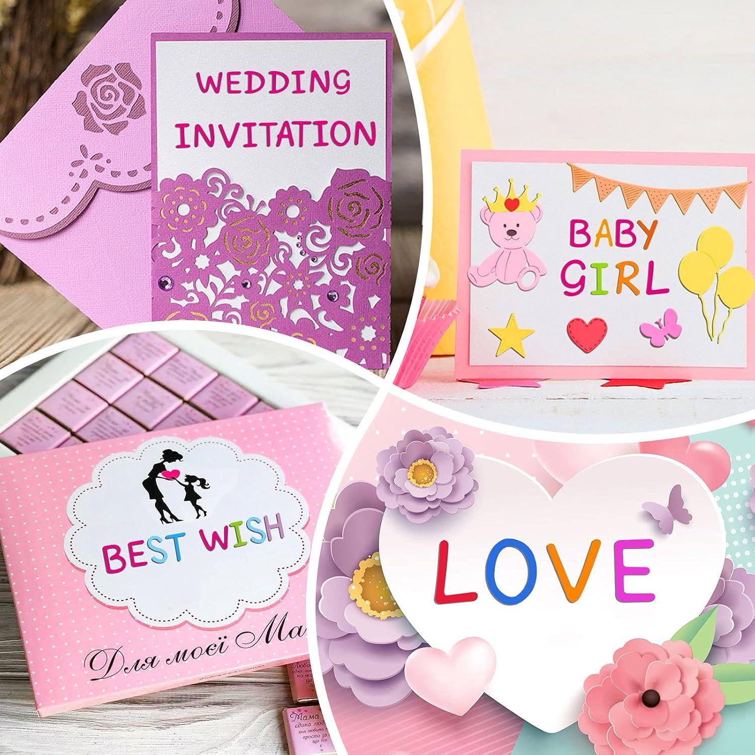 Troqueles de Corte de Metal TESWEY Letras y Números 0-9