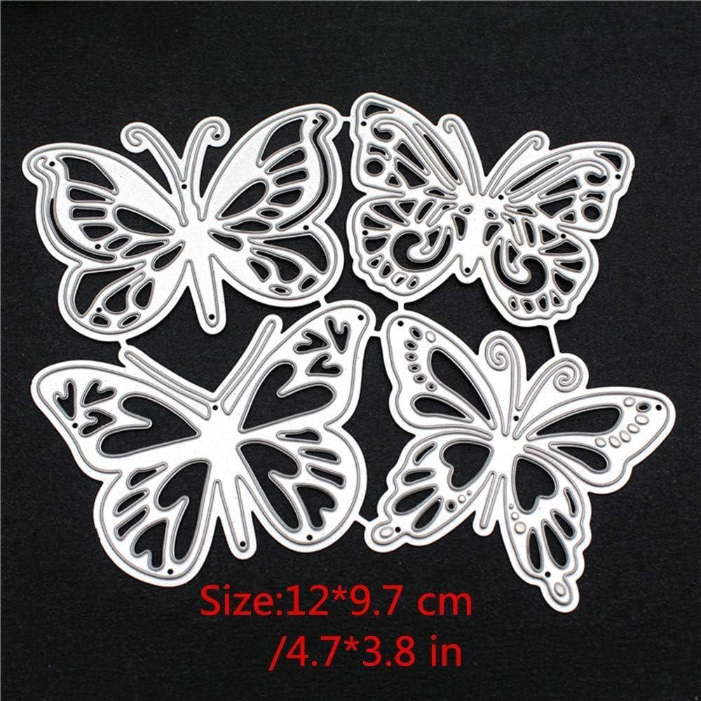 Conjunto de 4 Troqueles de Corte de Metal Mariposa Galepromot