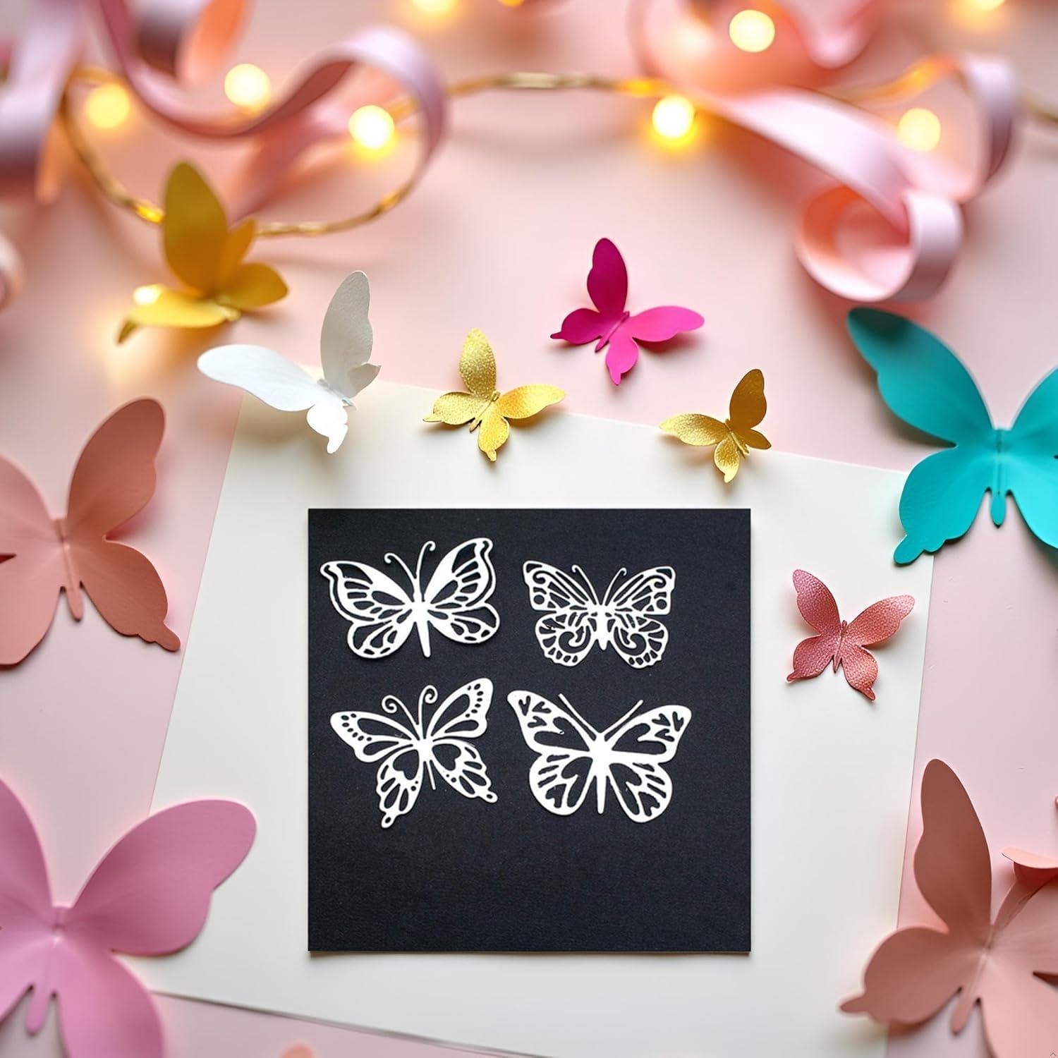 Conjunto de 4 Troqueles de Corte de Metal Mariposa Galepromot