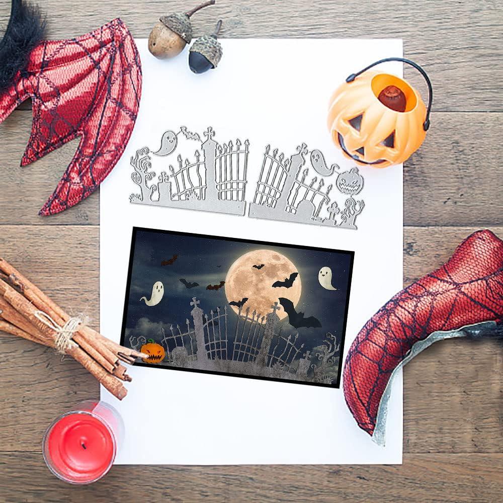 Troqueles de Corte Halloween ALIBBON - Calabaza, Fantasma, Tumba