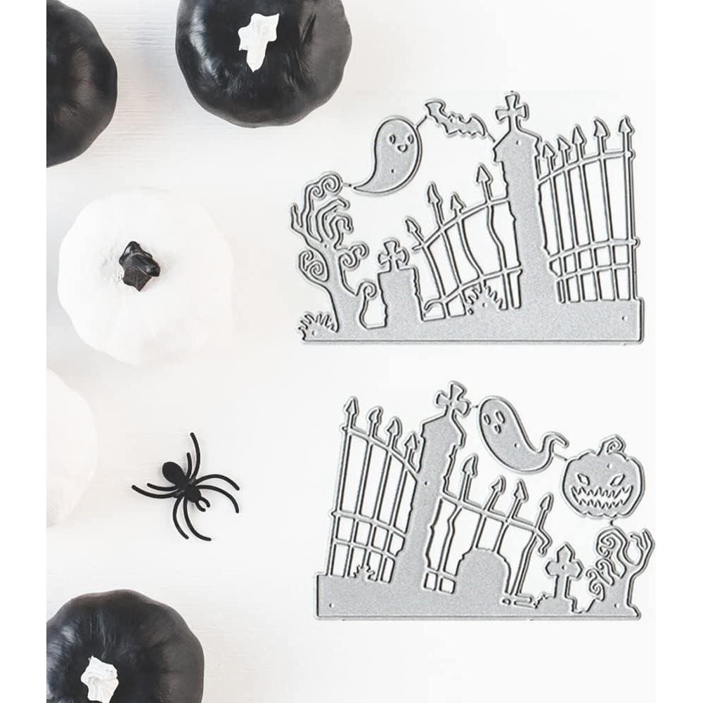 Troqueles de Corte Halloween ALIBBON - Calabaza, Fantasma, Tumba