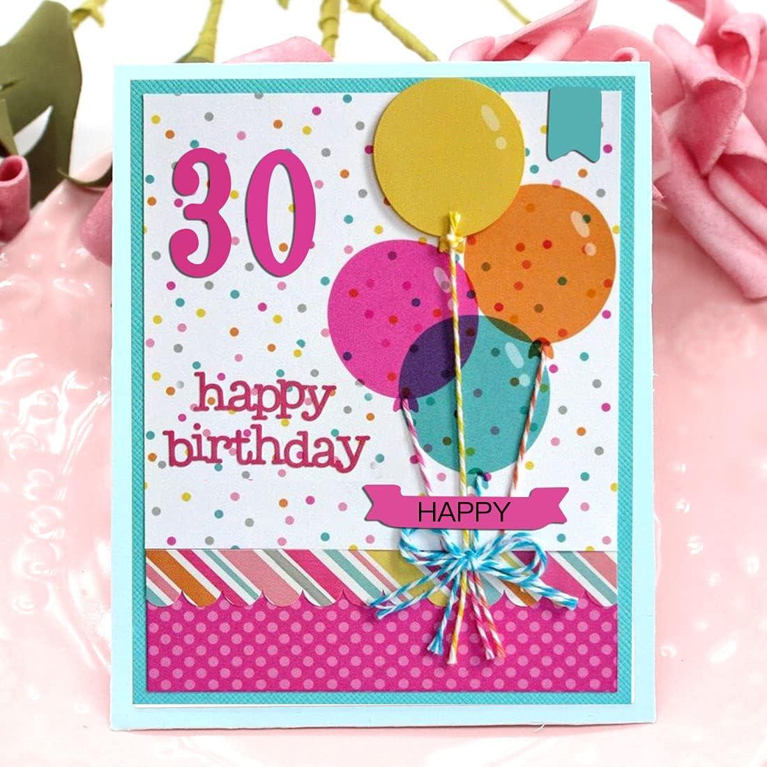 Troqueles de Corte Números 0-9 TESWEY para Scrapbooking