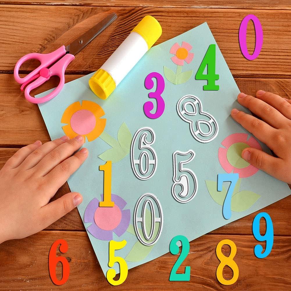 Troqueles de Corte Números 0-9 TESWEY para Scrapbooking