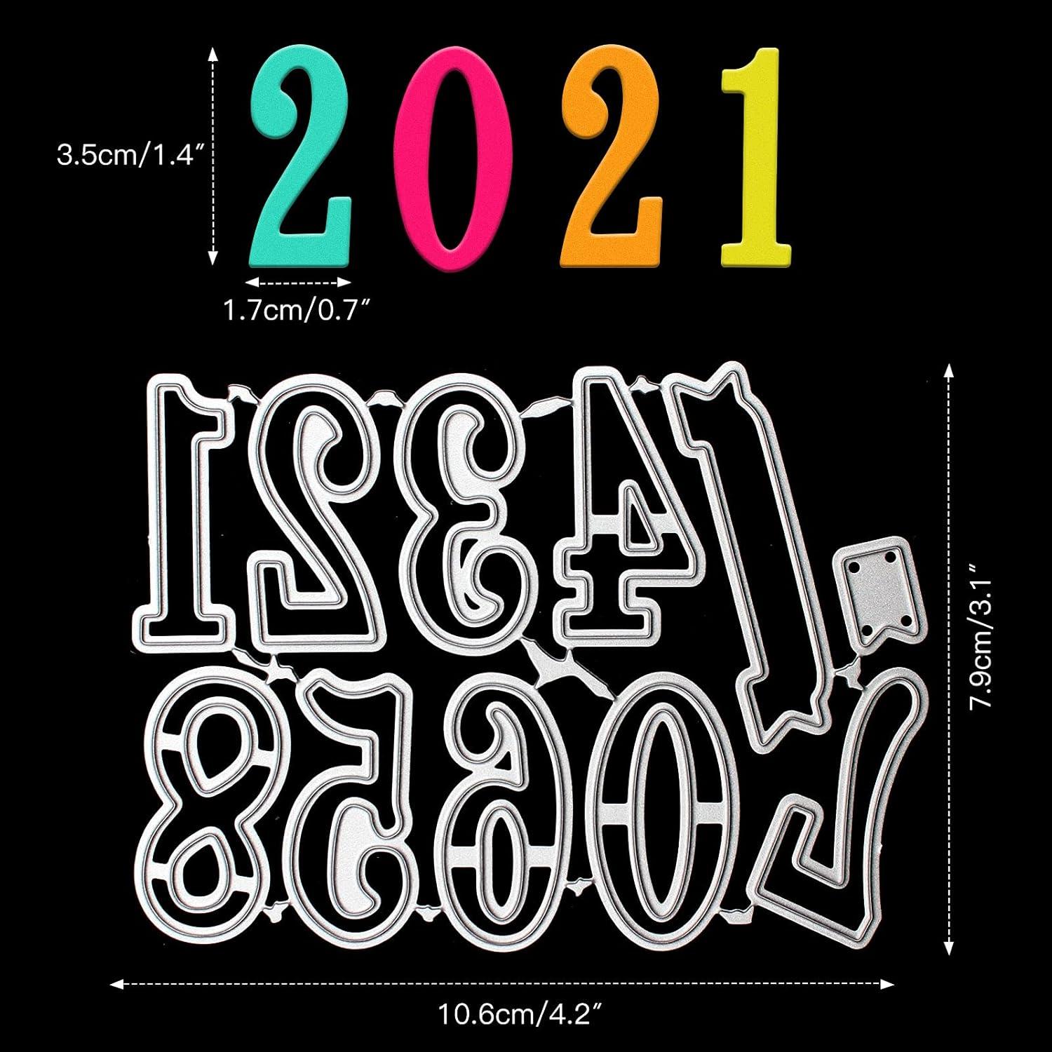 Troqueles de Corte Números 0-9 TESWEY para Scrapbooking