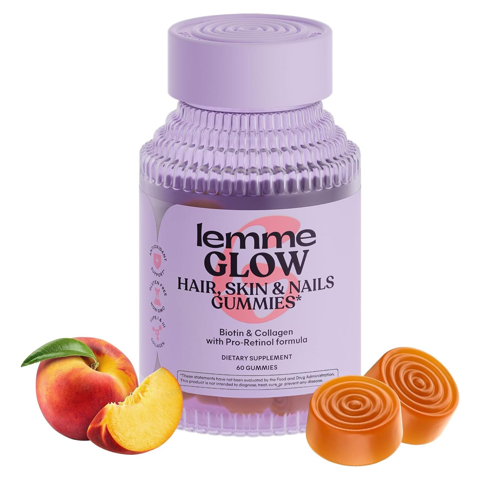 Gomitas de Colágeno Lemme Glow 60 unidades - Piel, Cabello y Uñas