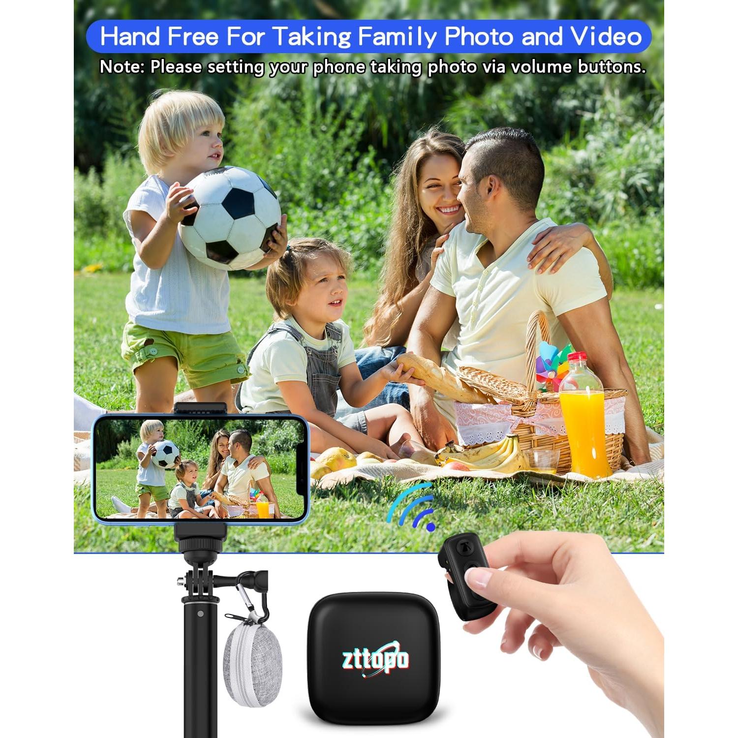 Anillo Control Remoto Bluetooth Zttopo para TikTok y Kindle