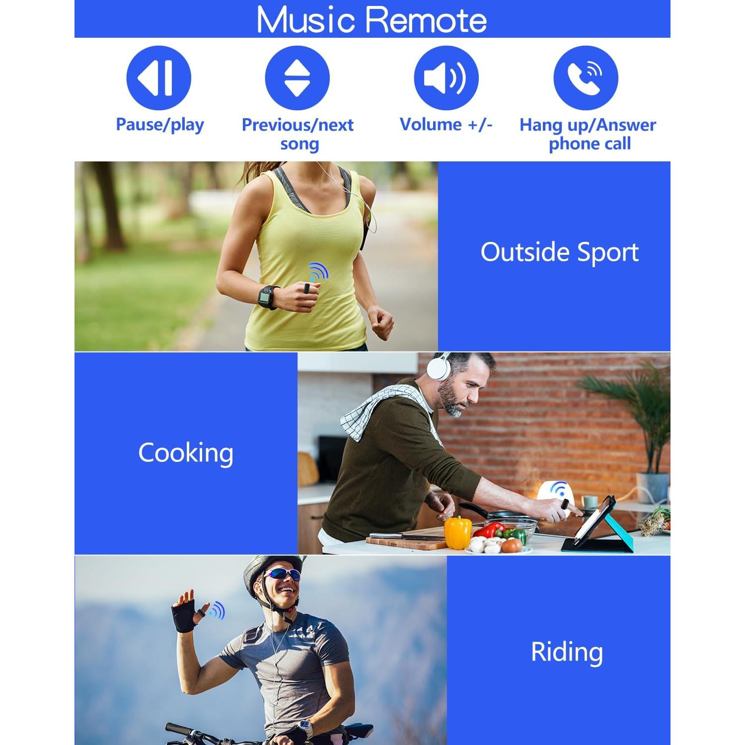 Anillo Control Remoto Bluetooth Zttopo para TikTok y Kindle