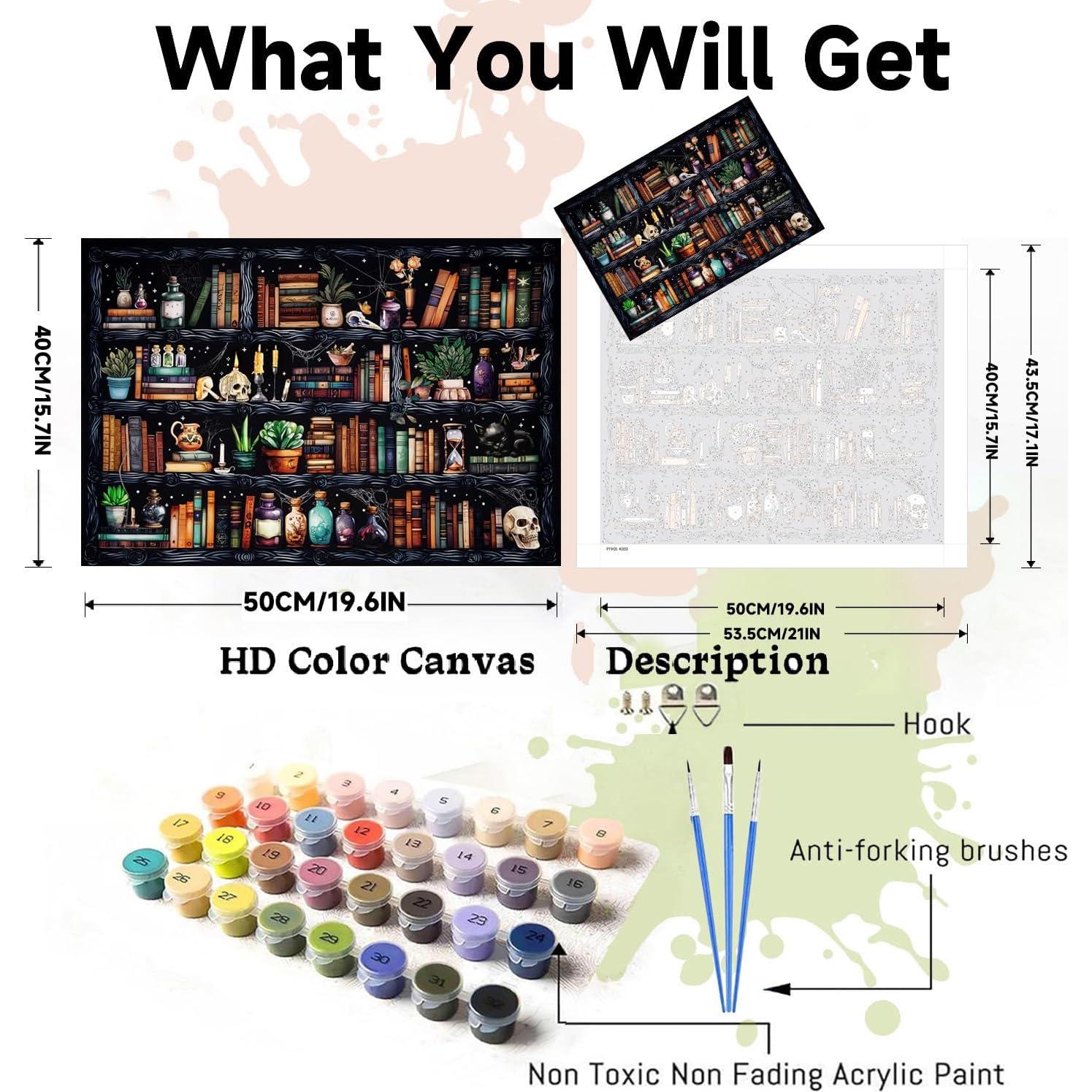 Kit de Pintura por Números WEMEON Gótico 40.6x50.8cm