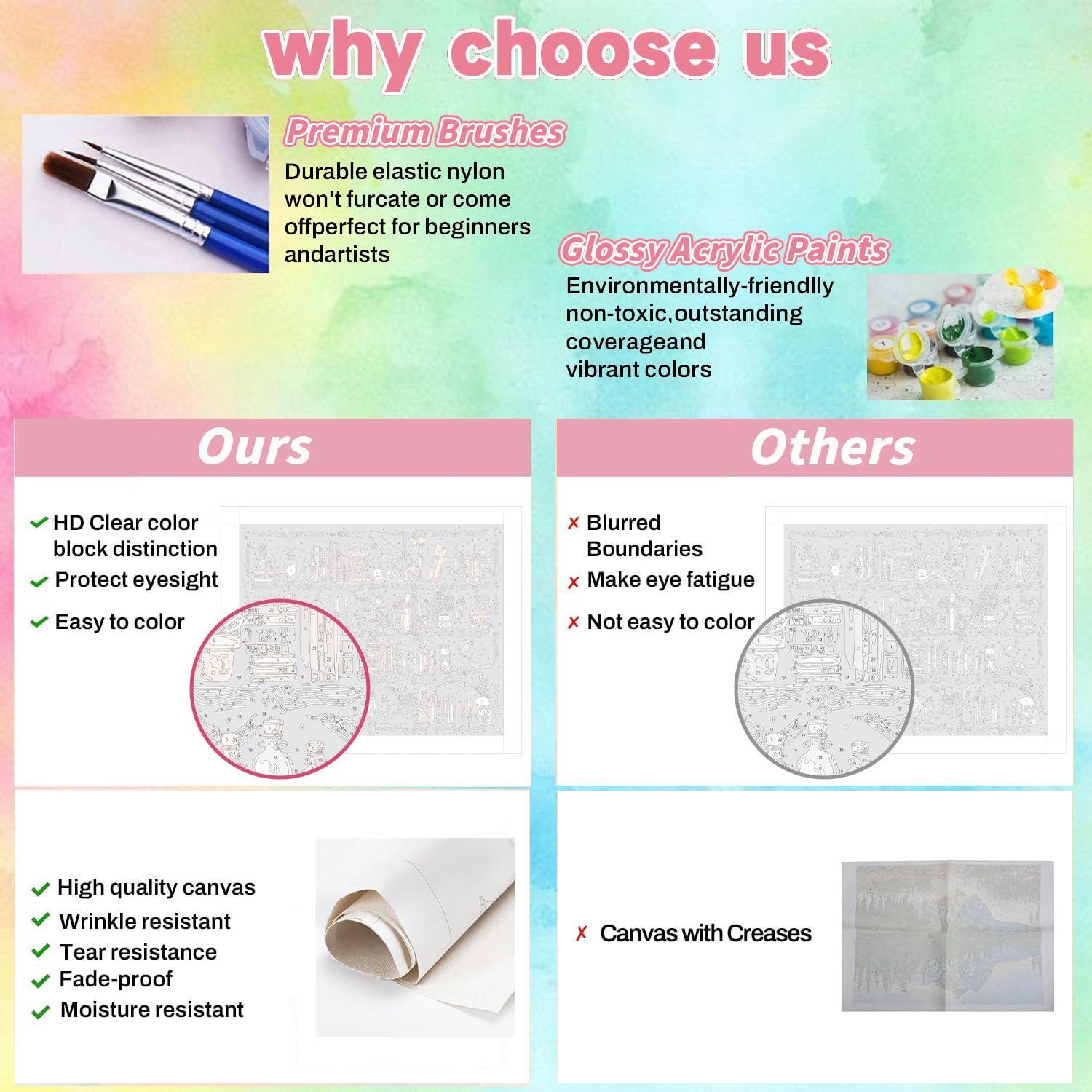 Kit de Pintura por Números WEMEON Gótico 40.6x50.8cm