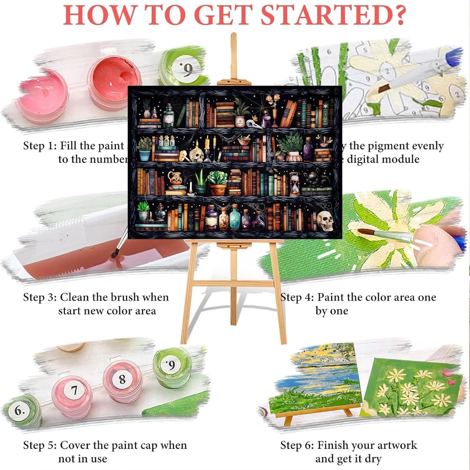 Kit de Pintura por Números WEMEON Gótico 40.6x50.8cm