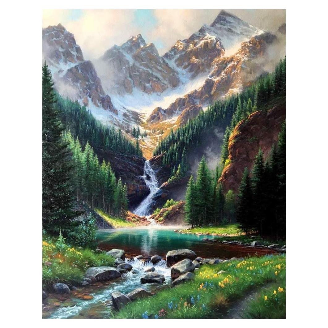 Pintar por Números en Lienzo Eniref Montañas 40x50 cm