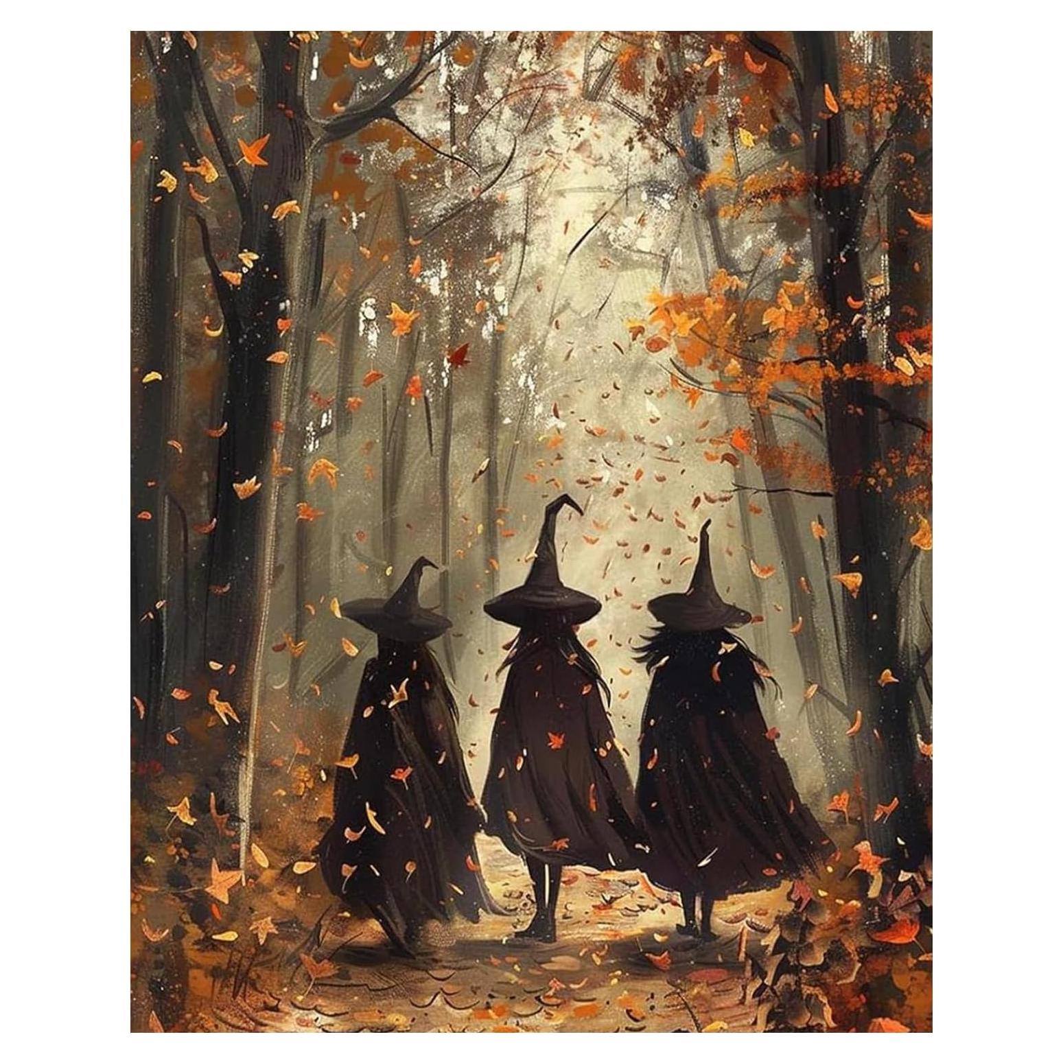 Kit de Pintura por Números Halloween Reivworl 40x51 cm