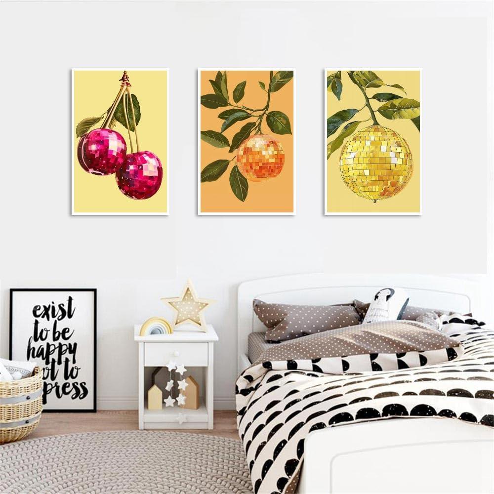 Kit de Pintura por Números Clendo 6P Frutas Disco 20x30 cm