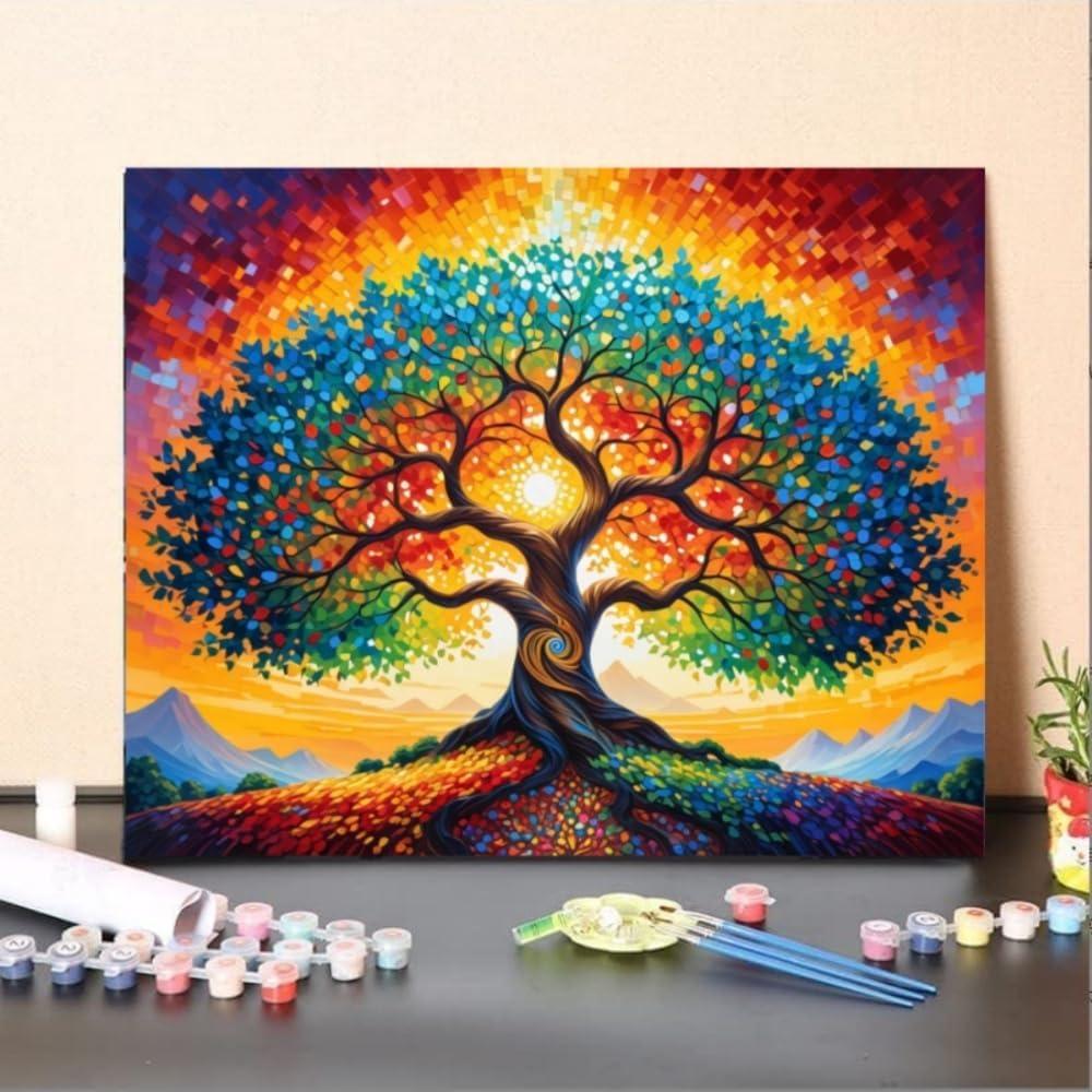 Kit de Pintura por Números Ldazao Árbol de la Vida 50.8x40.6cm